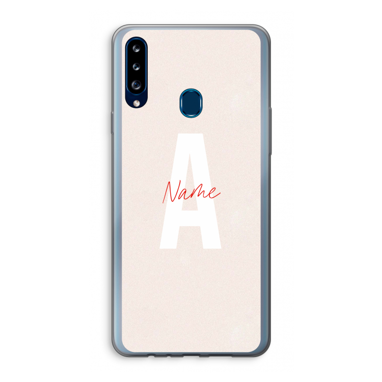 Strawberry Milkshake: Samsung Galaxy A20s Transparant Hoesje