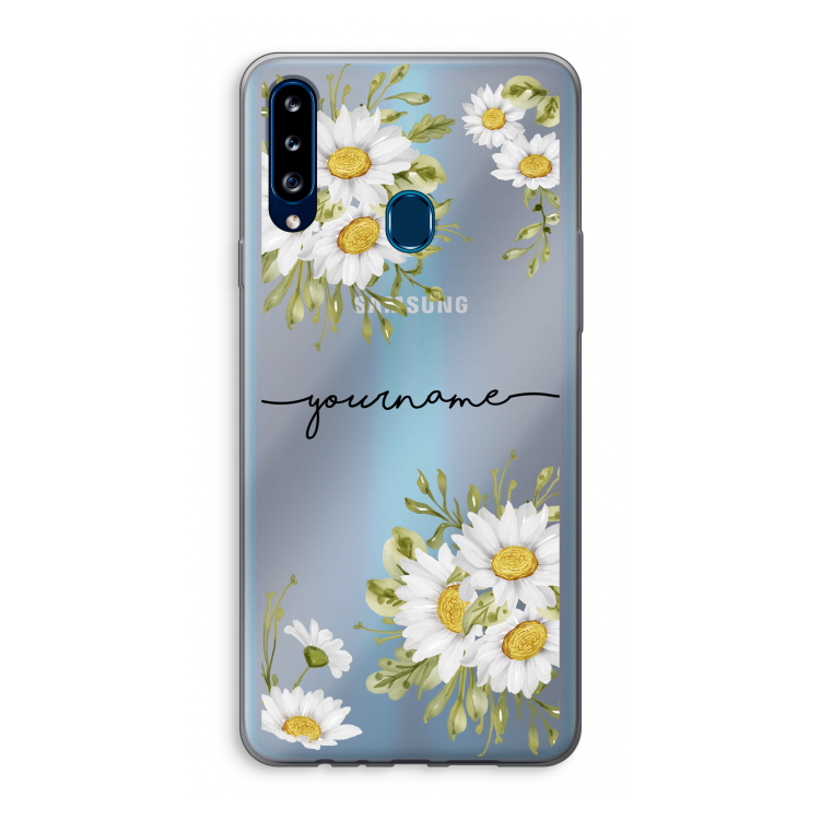 Daisies: Samsung Galaxy A20s Transparant Hoesje