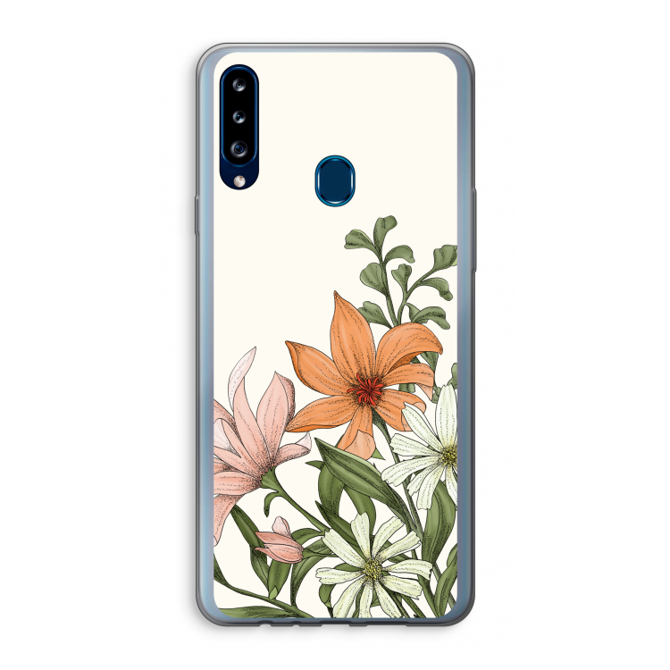 Floral bouquet: Samsung Galaxy A20s Transparant Hoesje