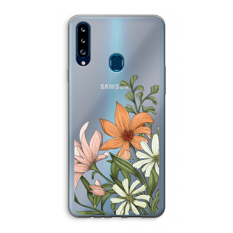 Floral bouquet: Samsung Galaxy A20s Transparant Hoesje
