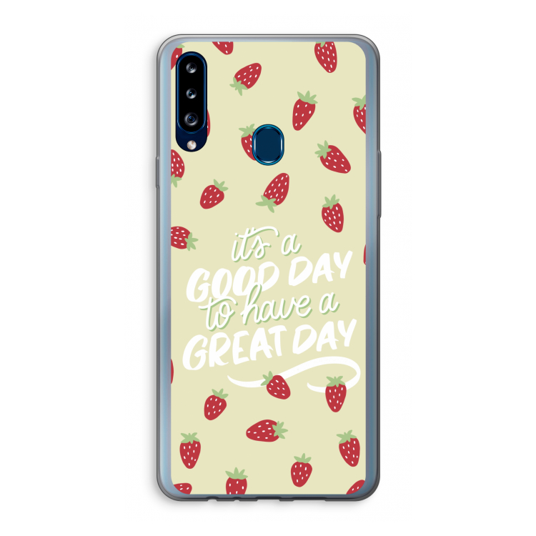 Don't forget to have a great day: Samsung Galaxy A20s Transparant Hoesje
