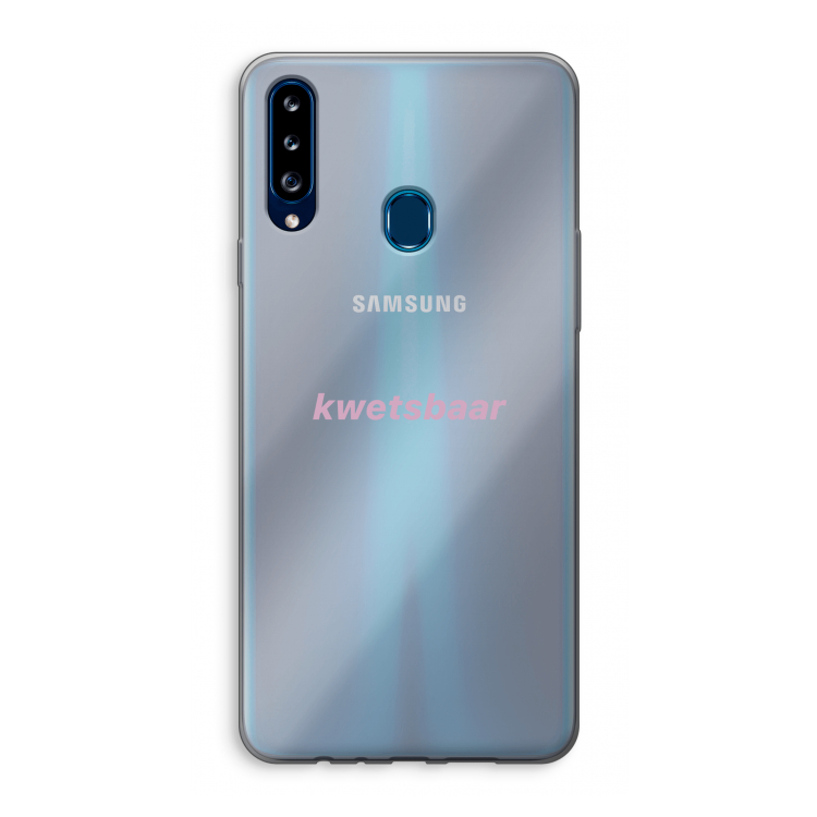 kwetsbaar: Samsung Galaxy A20s Transparant Hoesje