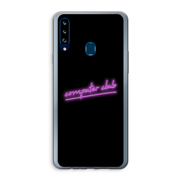 Vice Black: Samsung Galaxy A20s Transparant Hoesje