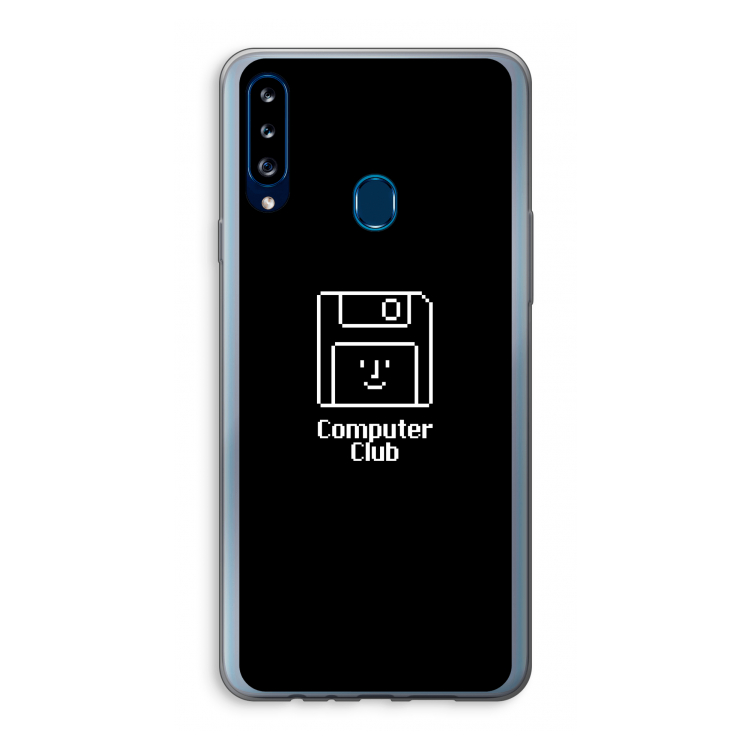 Hello: Samsung Galaxy A20s Transparant Hoesje