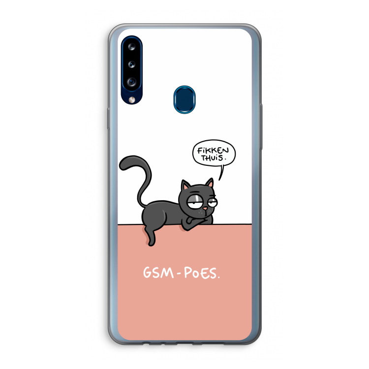 GSM poes: Samsung Galaxy A20s Transparant Hoesje