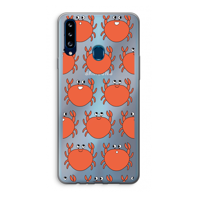 Krab: Samsung Galaxy A20s Transparant Hoesje