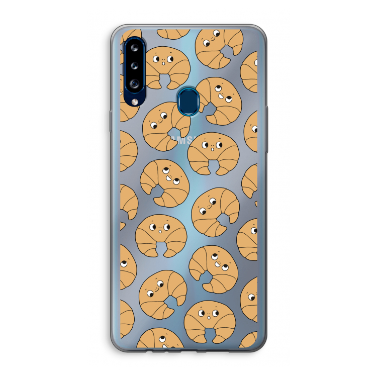Croissant: Samsung Galaxy A20s Transparant Hoesje