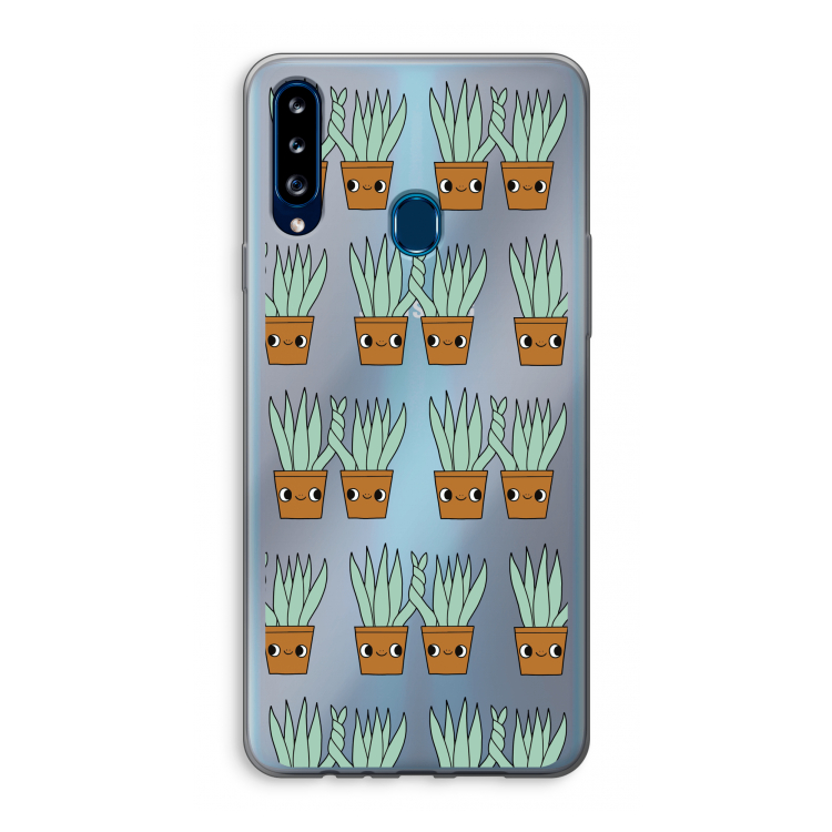 Sansevieria: Samsung Galaxy A20s Transparant Hoesje