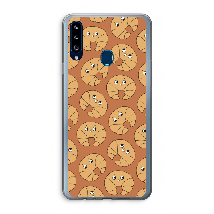 Croissant: Samsung Galaxy A20s Transparant Hoesje