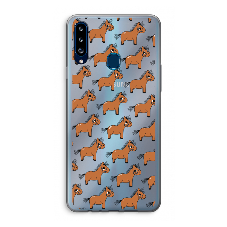 Pony: Samsung Galaxy A20s Transparant Hoesje