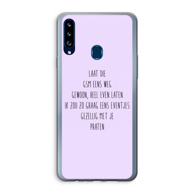 GSM: Samsung Galaxy A20s Transparant Hoesje
