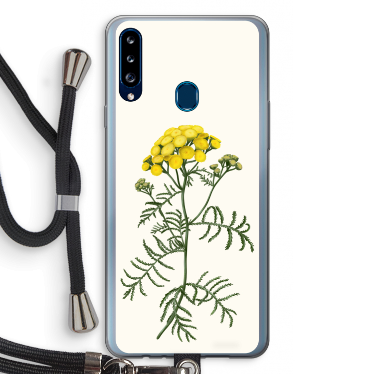 Tansy: Samsung Galaxy A20s Transparant Hoesje met koord