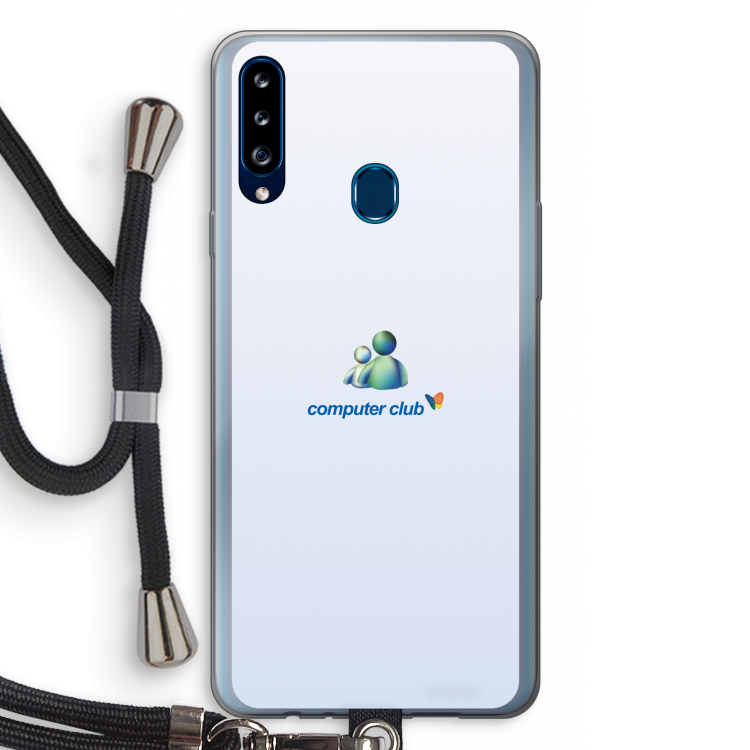 MSN: Samsung Galaxy A20s Transparant Hoesje met koord