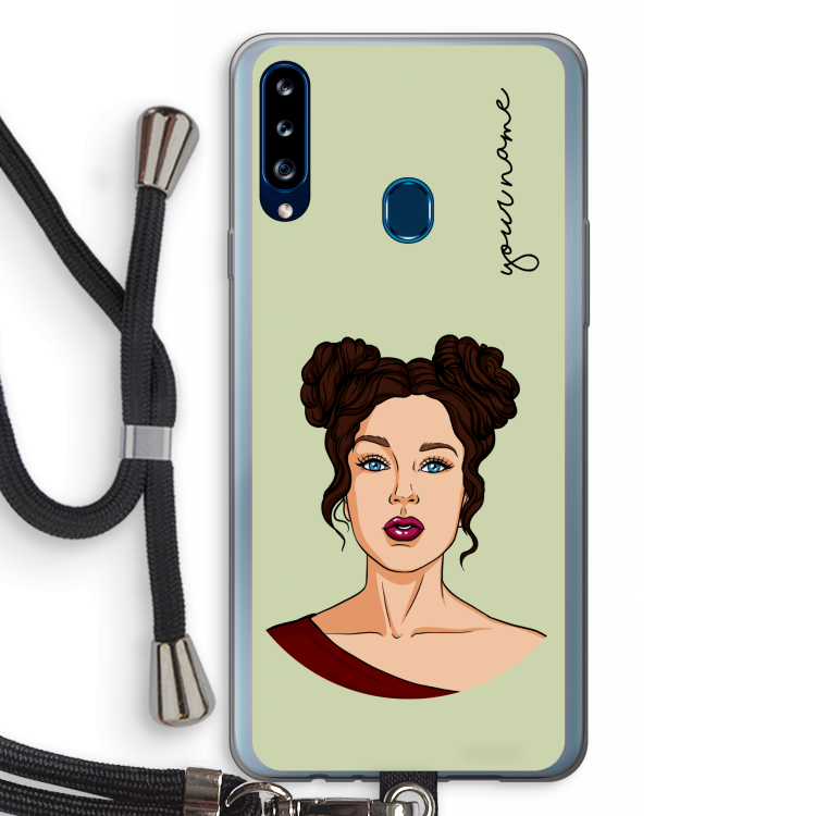 Pop-Art Creator: Samsung Galaxy A20s Transparant Hoesje met koord