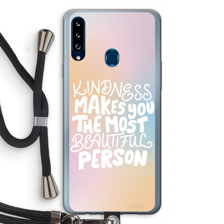 The prettiest: Samsung Galaxy A20s Transparant Hoesje met koord
