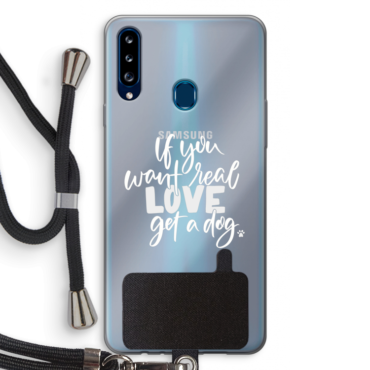 Partner in crime: Samsung Galaxy A20s Transparant Hoesje met koord
