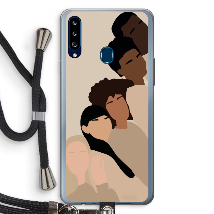 Sweet creatures: Samsung Galaxy A20s Transparant Hoesje met koord