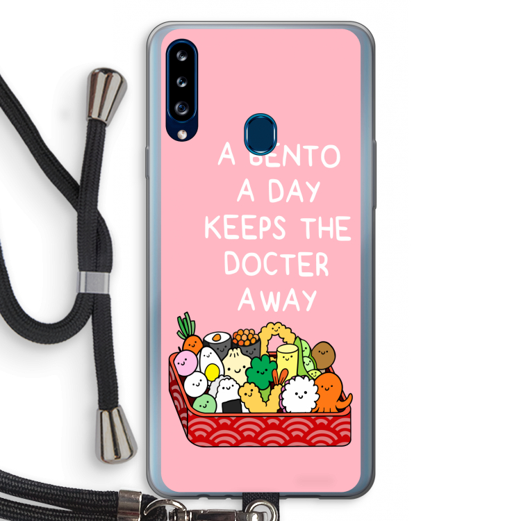 Bento a day: Samsung Galaxy A20s Transparant Hoesje met koord