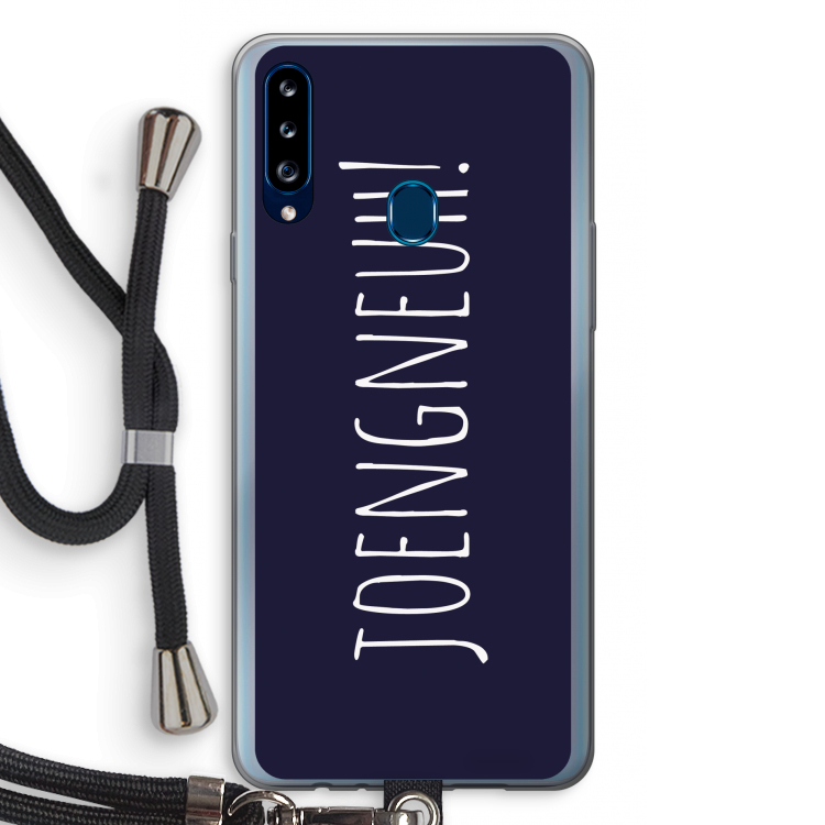 Joengneuh!: Samsung Galaxy A20s Transparant Hoesje met koord