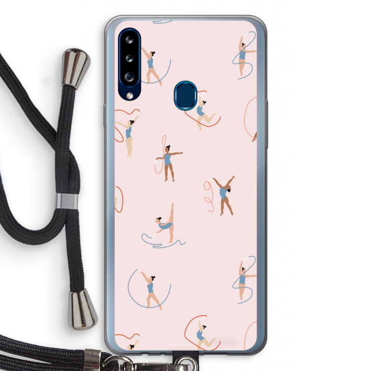 Dancing #3: Samsung Galaxy A20s Transparant Hoesje met koord