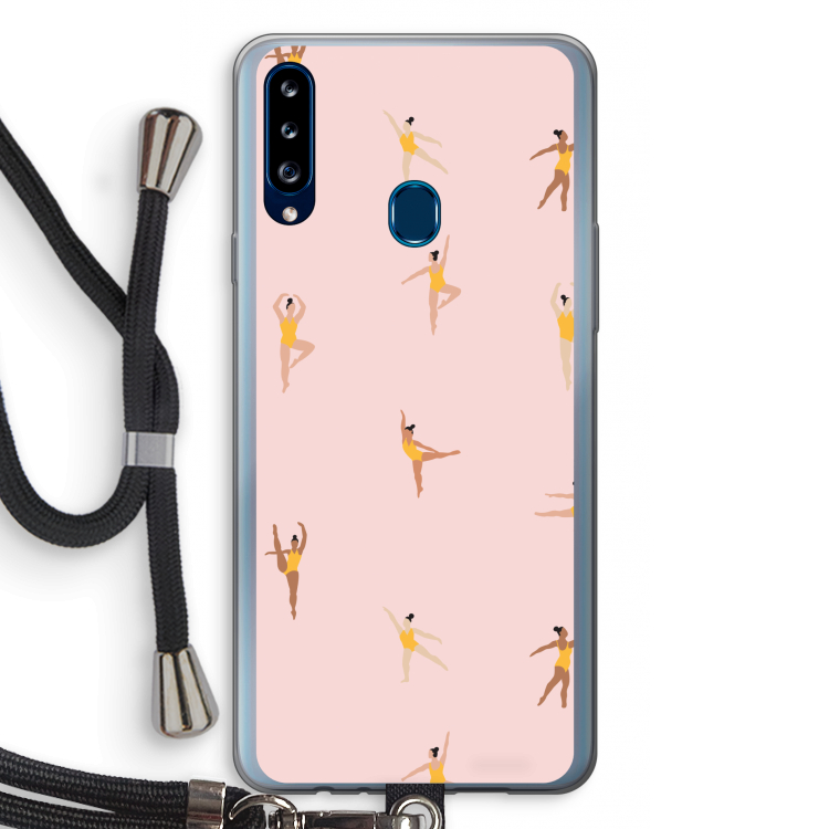 Dans #2: Samsung Galaxy A20s Transparant Hoesje met koord