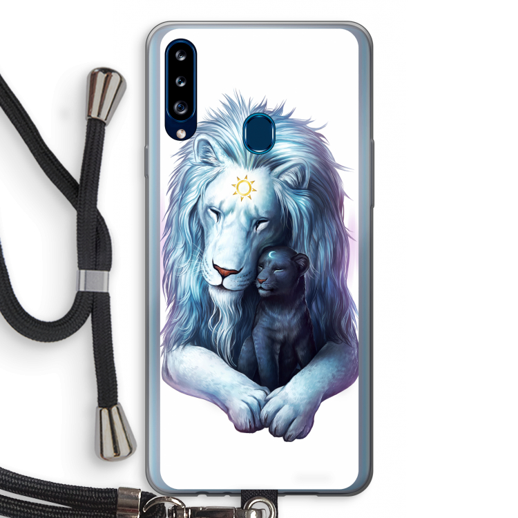 Child Of Light: Samsung Galaxy A20s Transparant Hoesje met koord