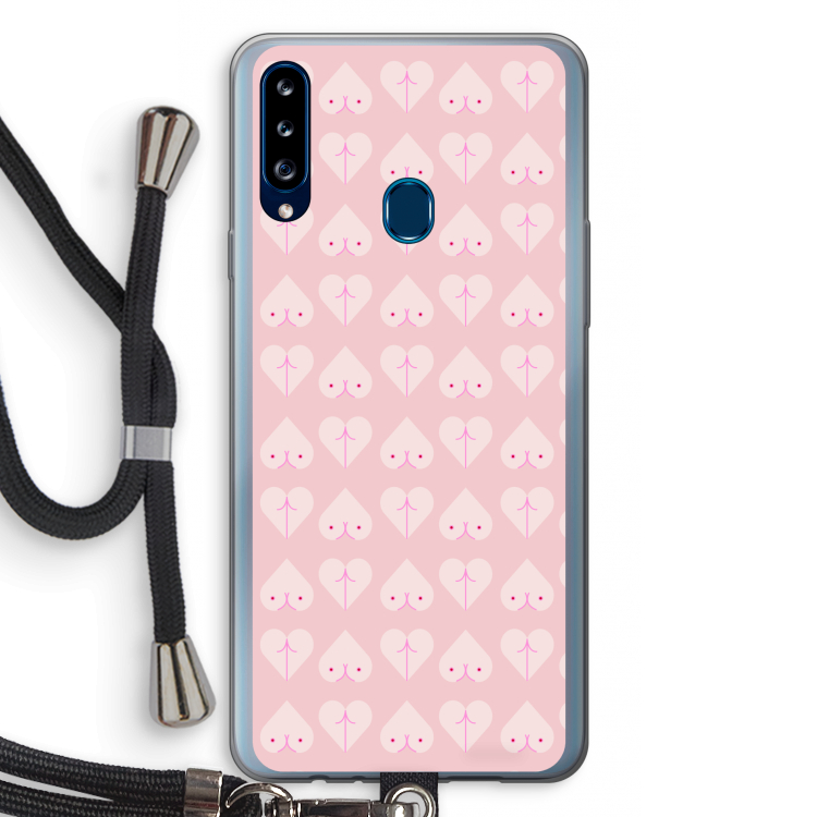 Ass 'n Titties: Samsung Galaxy A20s Transparant Hoesje met koord