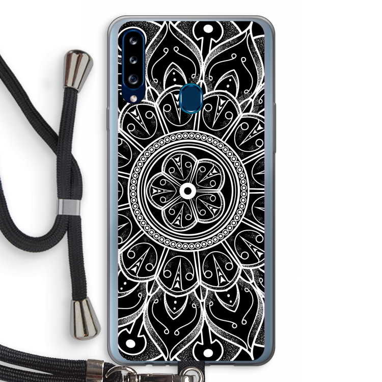 Roses Are Red: Samsung Galaxy A20s Transparant Hoesje met koord