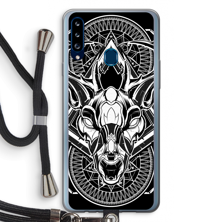 Oh Deer: Samsung Galaxy A20s Transparant Hoesje met koord