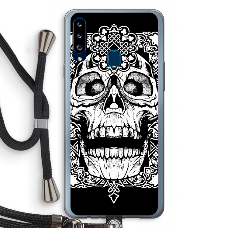 Seek & Destroy: Samsung Galaxy A20s Transparant Hoesje met koord