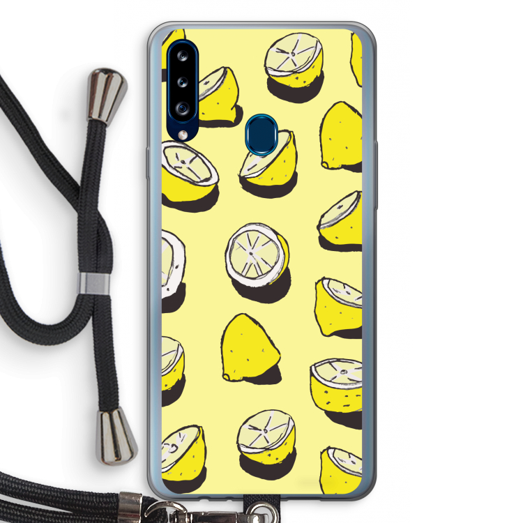 When Life Gives You Lemons...: Samsung Galaxy A20s Transparant Hoesje met koord