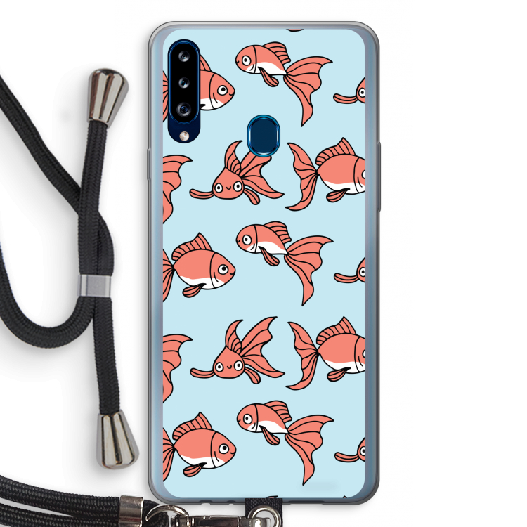 Blub: Samsung Galaxy A20s Transparant Hoesje met koord