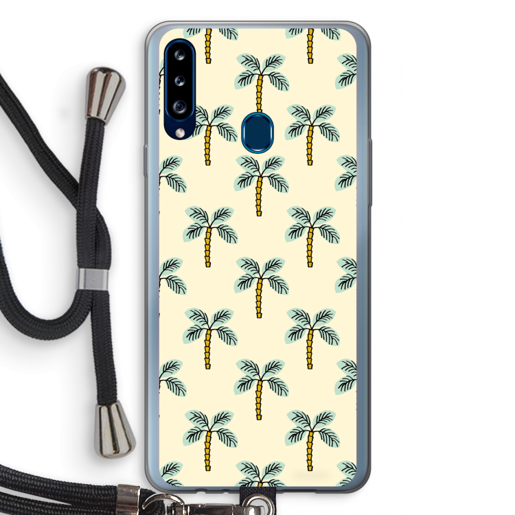 Paradise: Samsung Galaxy A20s Transparant Hoesje met koord