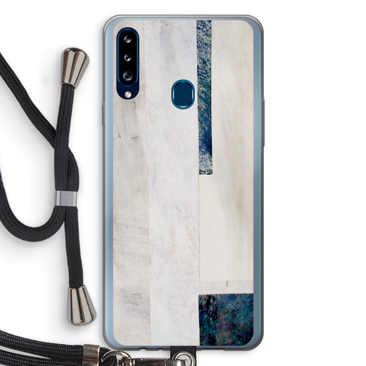 Meet you there: Samsung Galaxy A20s Transparant Hoesje met koord