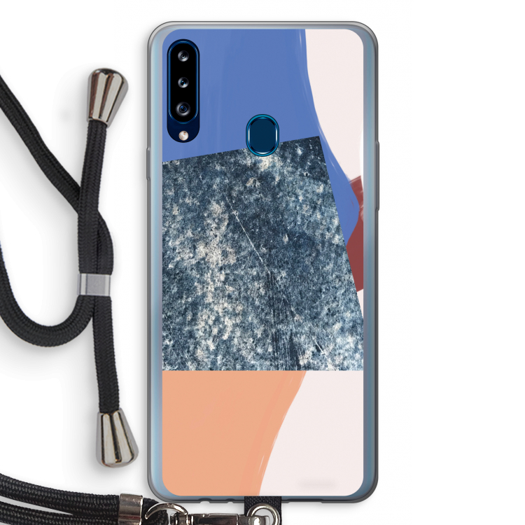 Billy: Samsung Galaxy A20s Transparant Hoesje met koord
