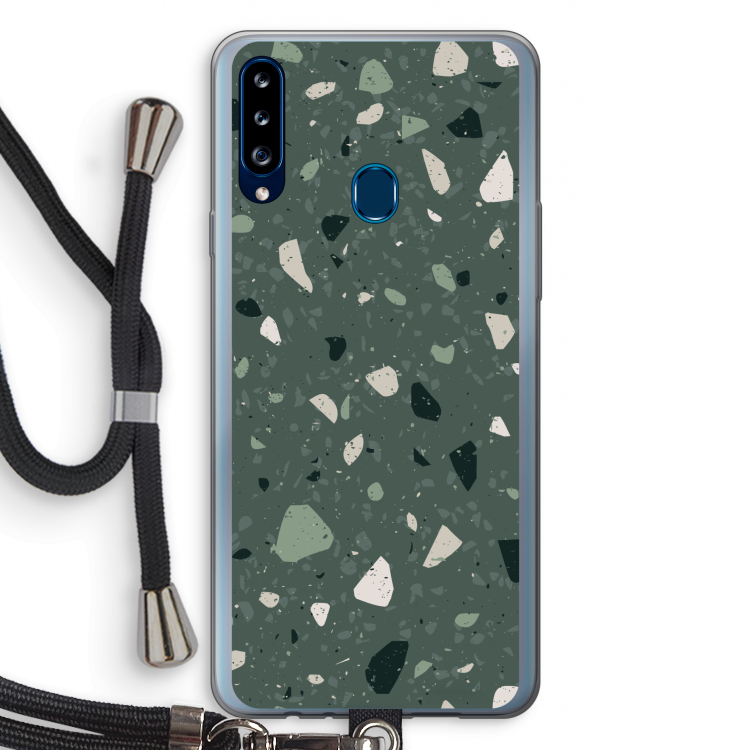 Terrazzo N°19: Samsung Galaxy A20s Transparant Hoesje met koord