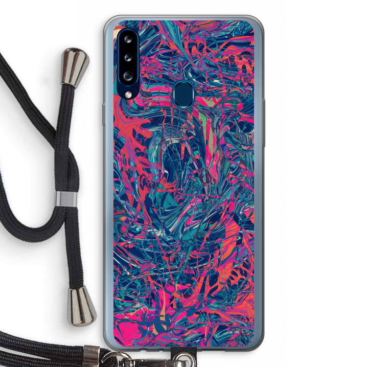 Sleeping Dreams: Samsung Galaxy A20s Transparant Hoesje met koord
