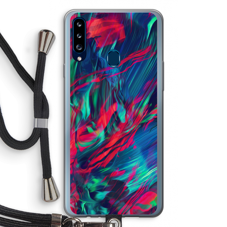 Pilgrims Of The Sea: Samsung Galaxy A20s Transparant Hoesje met koord
