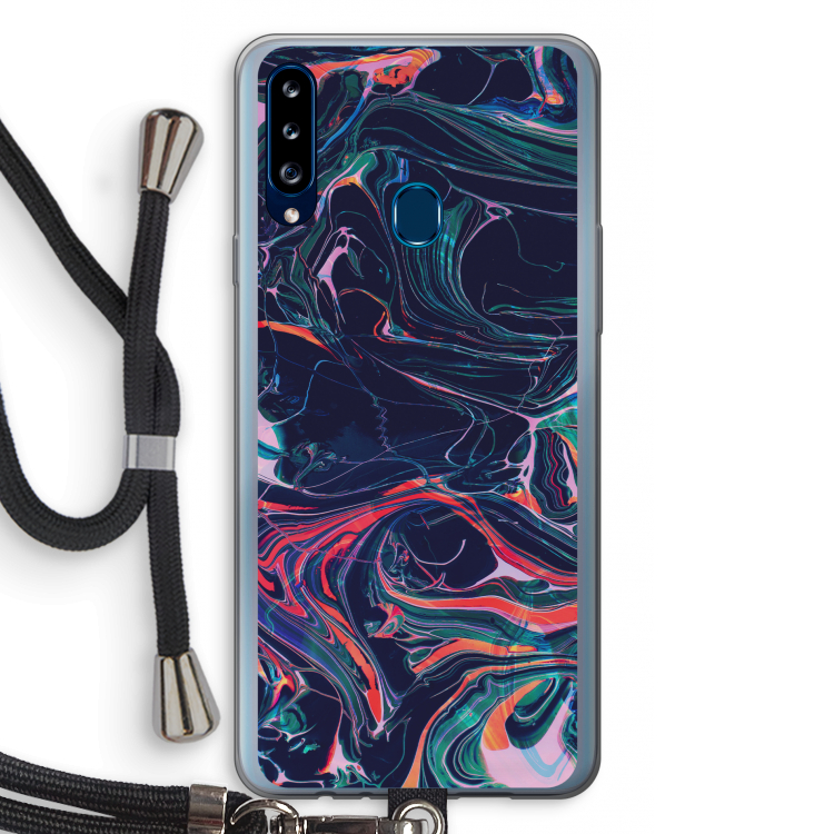 Light Years Beyond: Samsung Galaxy A20s Transparant Hoesje met koord