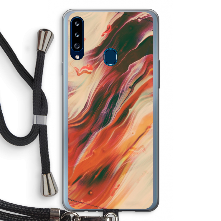 Forgotten Lands: Samsung Galaxy A20s Transparant Hoesje met koord