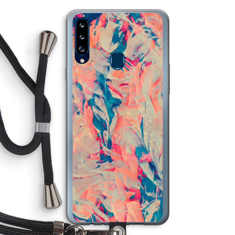 Alone: Samsung Galaxy A20s Transparant Hoesje met koord