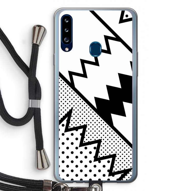 Pop Art #5: Samsung Galaxy A20s Transparant Hoesje met koord