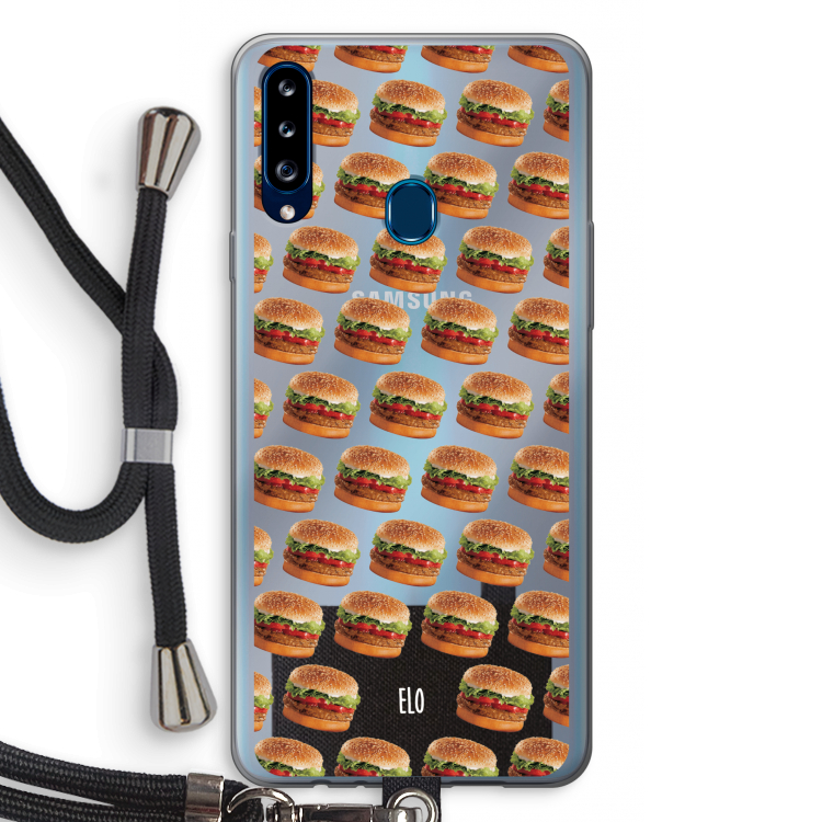 Giants: Samsung Galaxy A20s Transparant Hoesje met koord