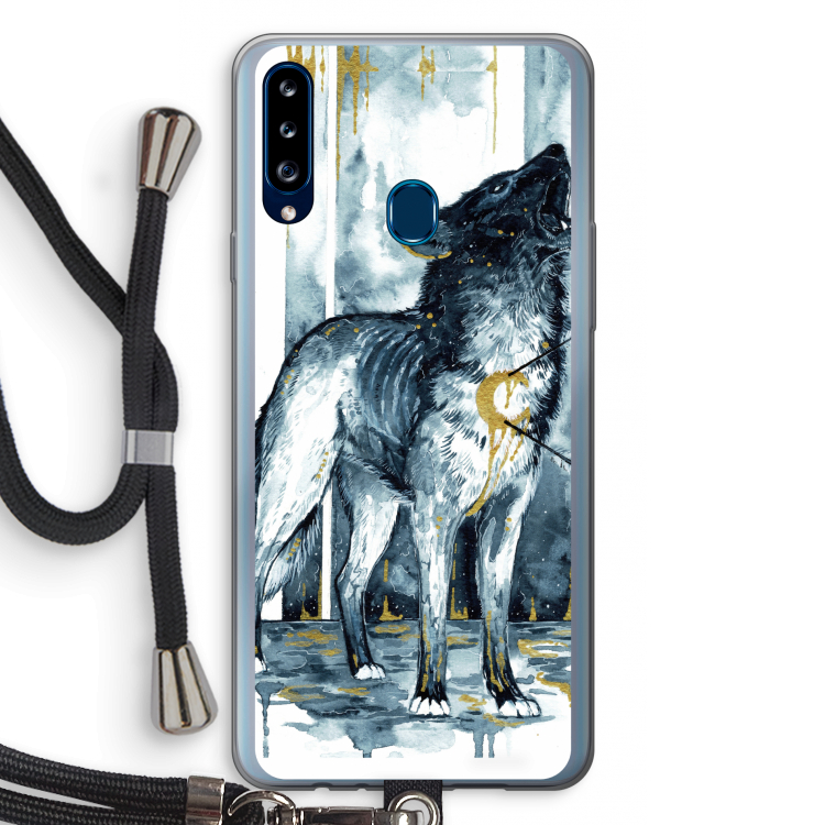 Bleeding Soul: Samsung Galaxy A20s Transparant Hoesje met koord