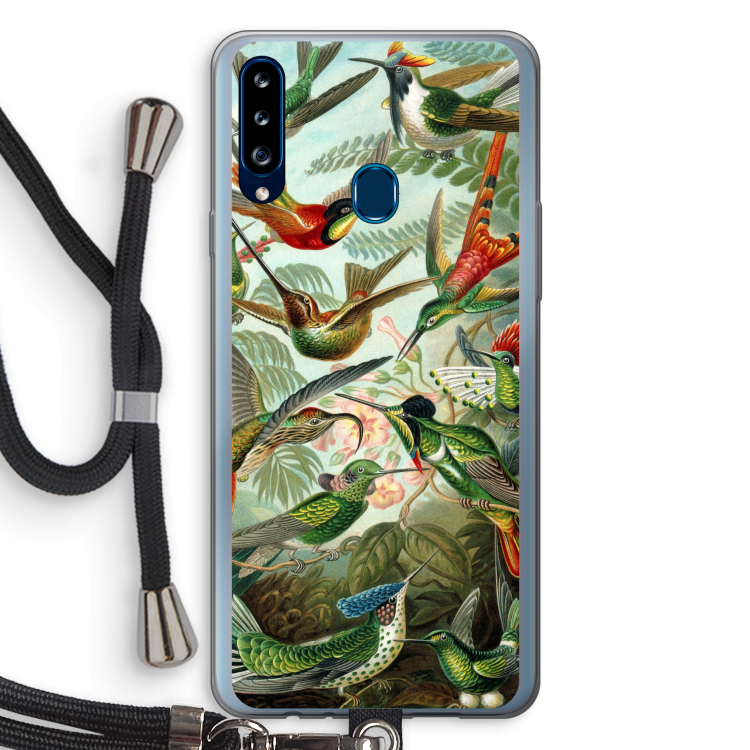 Haeckel Trochilidae: Samsung Galaxy A20s Transparant Hoesje met koord