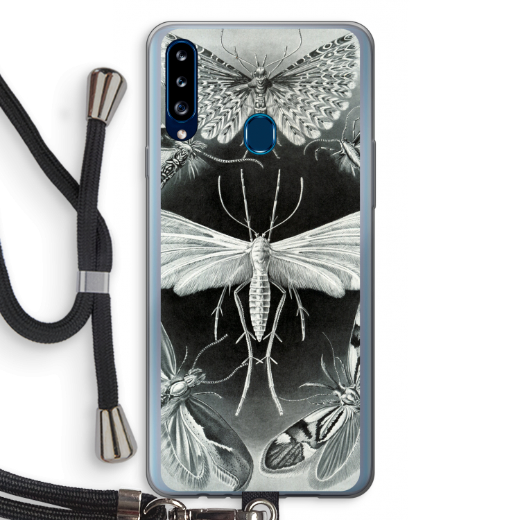 Haeckel Tineida: Samsung Galaxy A20s Transparant Hoesje met koord