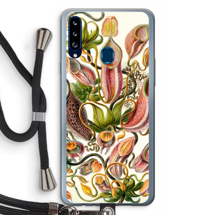 Haeckel Nepenthaceae: Samsung Galaxy A20s Transparant Hoesje met koord