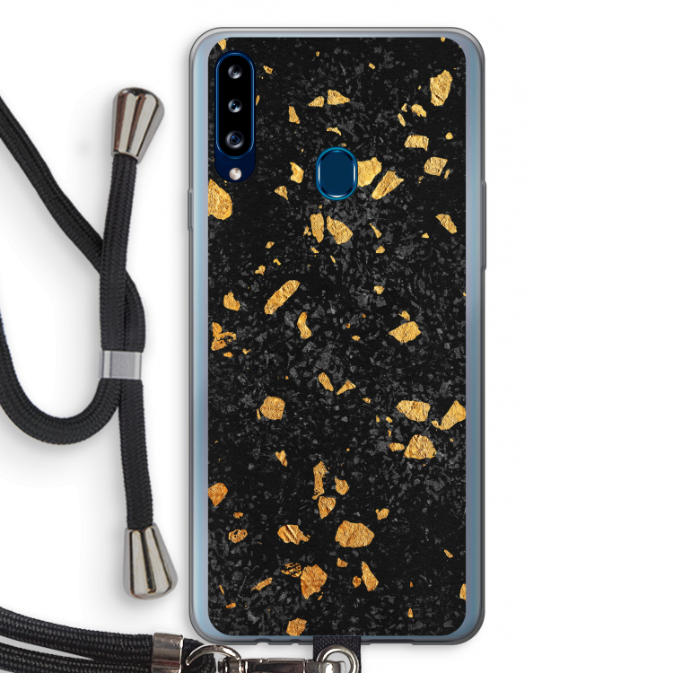 Terrazzo N°7: Samsung Galaxy A20s Transparant Hoesje met koord