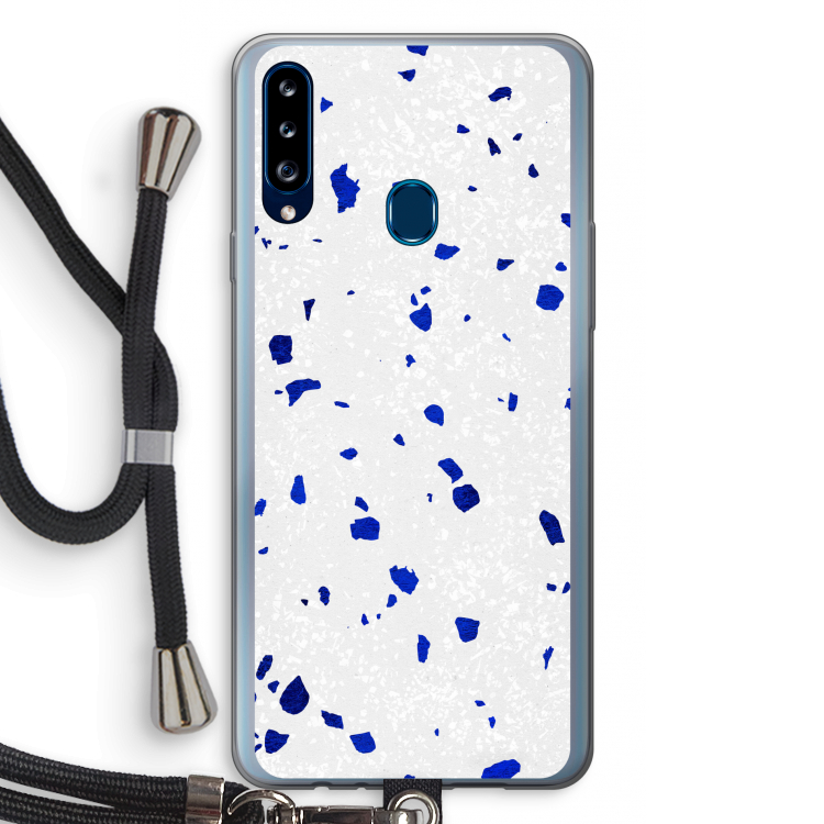 Terrazzo N°5: Samsung Galaxy A20s Transparant Hoesje met koord