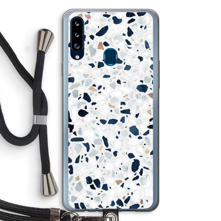 Terrazzo N°1: Samsung Galaxy A20s Transparant Hoesje met koord
